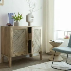 Buffet<Made in Meubles Petit buffet en bois de manguier Indiana