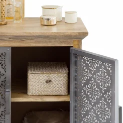 Buffet<Made in Meubles Petit buffet en bois de manguier Sahara