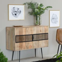 Buffet<Made in Meubles Petit buffet en bois de manguier Jasmin