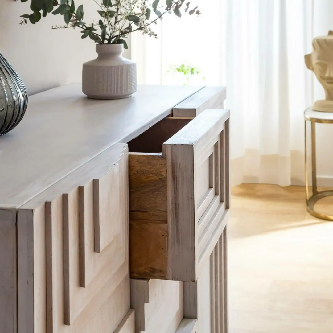 Buffet<Made in Meubles Petit buffet en bois de manguier Tristan