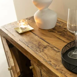 Buffet<Made in Meubles Petit buffet en bois recyclé Naël