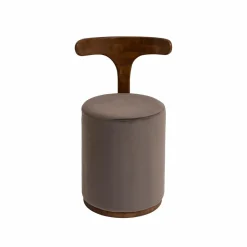 Fauteuil<Made in Meubles Petit fauteuil gris en manguier Adonis