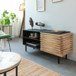 Meuble Tv<Made in Meubles Petit meuble tv en bois de manguier Tino