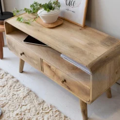 Meuble Tv<Made in Meubles Petit meuble TV en bois de manguier Maëva