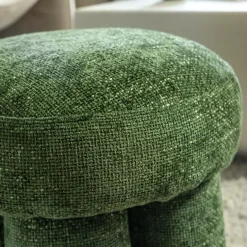 Tabouret<Made in Meubles Petit tabouret en tissu Toby