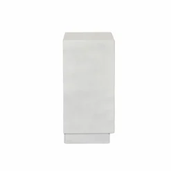 Commode<Made in Meubles Petite commode 3 portes bois effet béton blanc Danaé