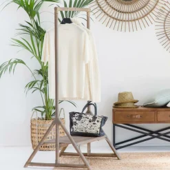 Portant & Porte-Manteau<Made in Meubles Portant en rotin avec planche Rattan