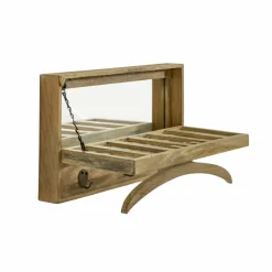 Etagère|Portant & Porte-Manteau<Made in Meubles Porte-manteau en bois de manguier avec miroir Marley
