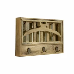 Etagère|Portant & Porte-Manteau<Made in Meubles Porte-manteau en bois de manguier avec miroir Marley