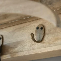 Etagère|Portant & Porte-Manteau<Made in Meubles Porte-manteau en bois de manguier avec miroir Marley