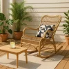 Fauteuil<Made in Meubles Rocking chair de jardin en rotin Rattan