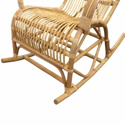 Fauteuil<Made in Meubles Rocking chair vintage en rotin Rattan