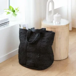 Décoration<Made in Meubles Sac à  buches noir Marlon