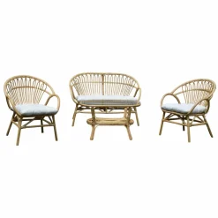 Salon De Jardin<Made in Meubles Salon de jardin arrondi en rotin Rattan