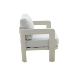 Salon De Jardin<Made in Meubles Salon de jardin en aluminium taupe Loréa