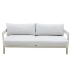 Salon De Jardin<Made in Meubles Salon de jardin en aluminium taupe Loréa