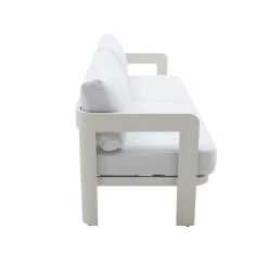 Salon De Jardin<Made in Meubles Salon de jardin en aluminium taupe Loréa