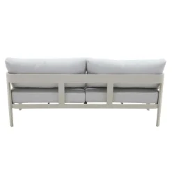 Salon De Jardin<Made in Meubles Salon de jardin en aluminium taupe Loréa