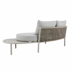 Salon De Jardin<Made in Meubles Salon de jardin haricot en aluminium taupe Zion