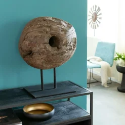 Décoration<Made in Meubles Sculpture en bois et métal Fannie