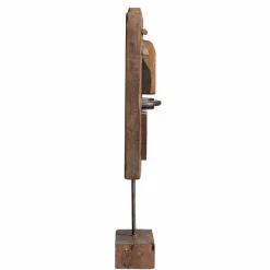 Décoration<Made in Meubles Sculpture visage en bois Liséa