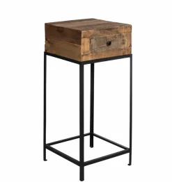 Bout De Canapé & Sellette<Made in Meubles Sellette en bois recyclé et métal Vicky