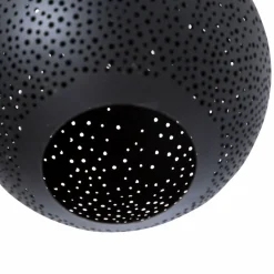 Suspension<Made in Meubles Suspension ajourée en métal noir Félix