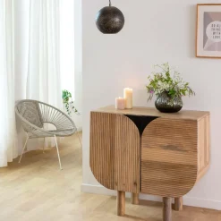 Suspension<Made in Meubles Suspension ajourée en métal noir Félix