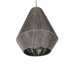 Suspension<Made in Meubles Suspension corde en papier gris Antonin