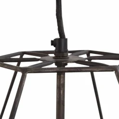 Suspension<Made in Meubles Suspension graphique en métal noir Jim