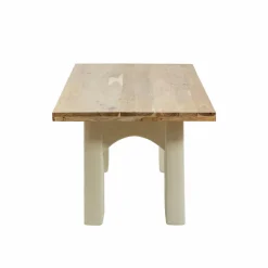 Table À Manger<Made in Meubles Table à manger en bois d'acacia et pieds en bois effet béton Dalva