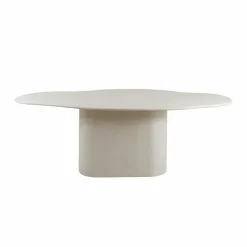 Table À Manger<Made in Meubles Table à manger nuage en bois effet béton blanc Thomas