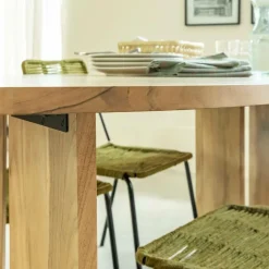 Table À Manger<Made in Meubles Table à manger ovale en bois d'acacia Elwen