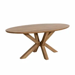 Table À Manger<Made in Meubles Table à manger ovale en bois de manguier Maloé