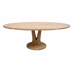 Table À Manger<Made in Meubles Table à manger ovale en bois d'acacia 220 cm Sauge