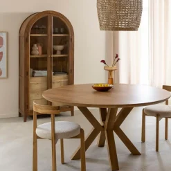 Table À Manger<Made in Meubles Table à manger ronde en manguier Maloé