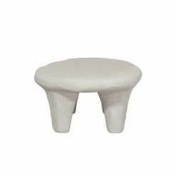 Table Basse<Made in Meubles Table basse blanche en bois effet béton Danaé