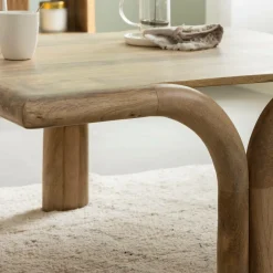 Table Basse<Made in Meubles Table basse carré en bois de manguier Zola