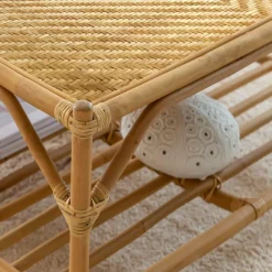 Table Basse<Made in Meubles Table basse carrée en bambou Célestin