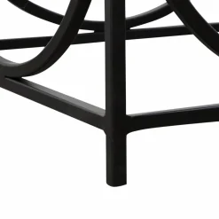 Table Basse<Made in Meubles Table basse carrée en métal noir Zélie