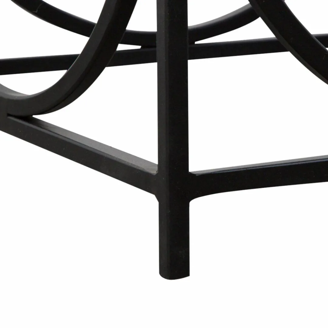 Table Basse<Made in Meubles Table basse carrée en métal noir Zélie