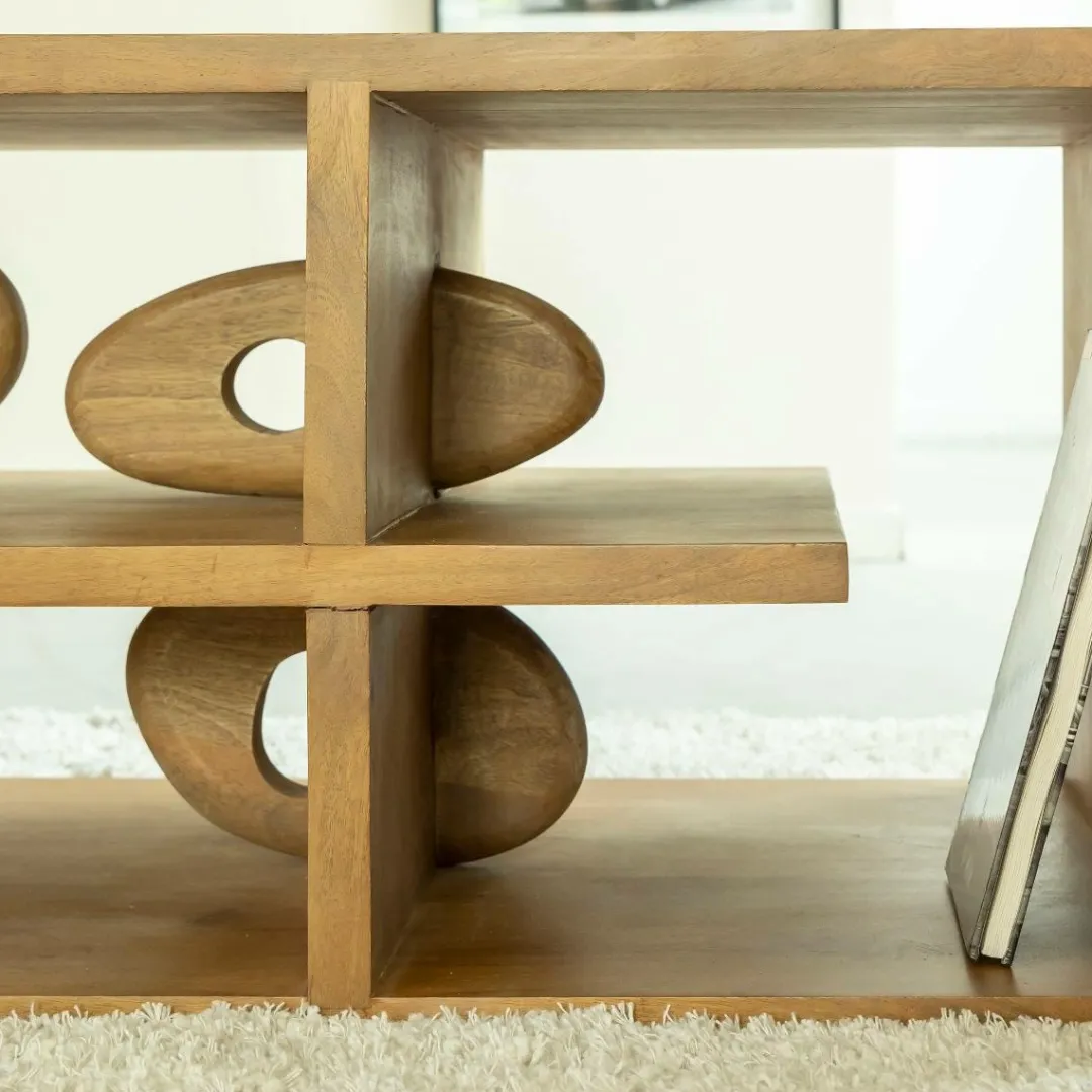 Table Basse<Made in Meubles Table basse design en bois de manguier Alwen