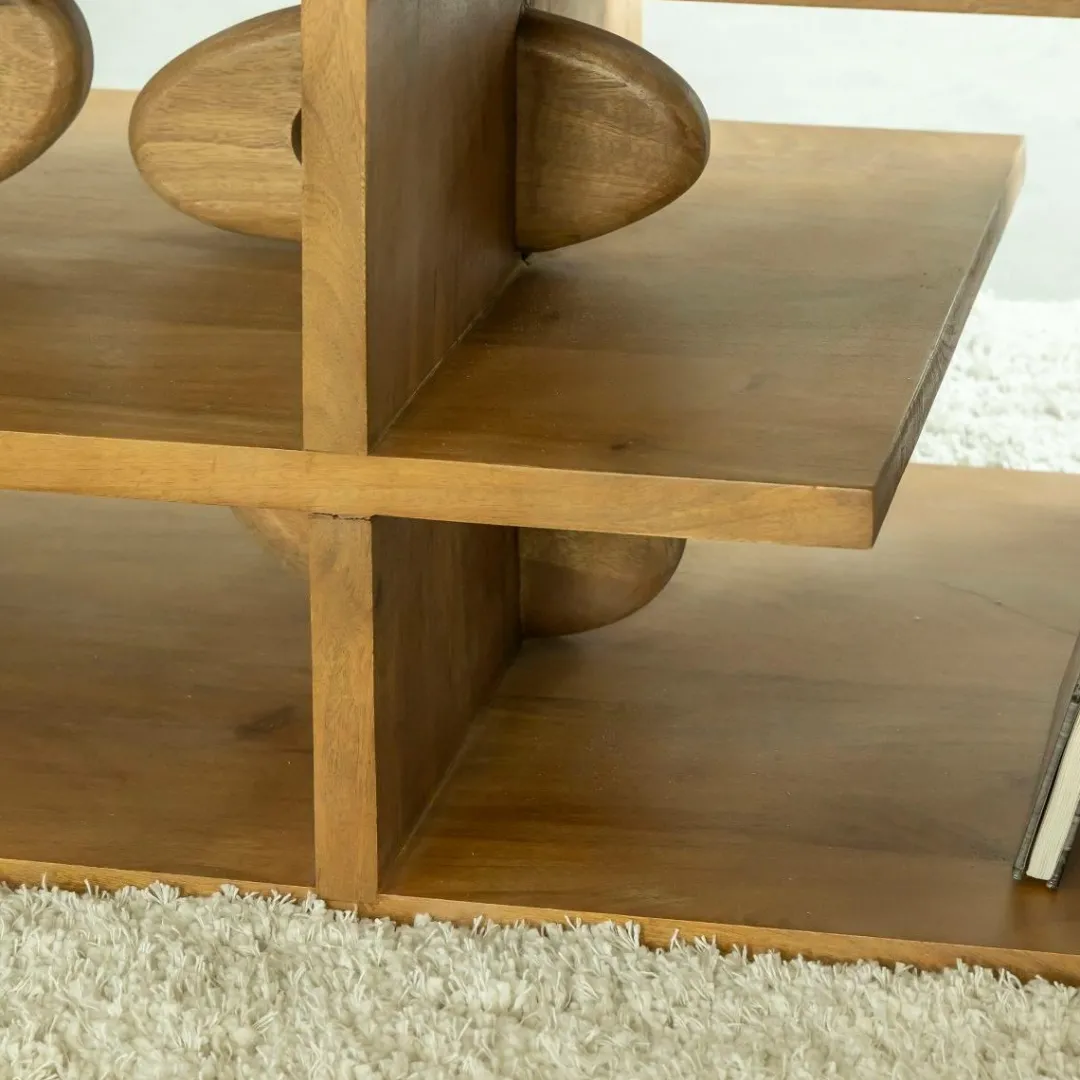 Table Basse<Made in Meubles Table basse design en bois de manguier Alwen