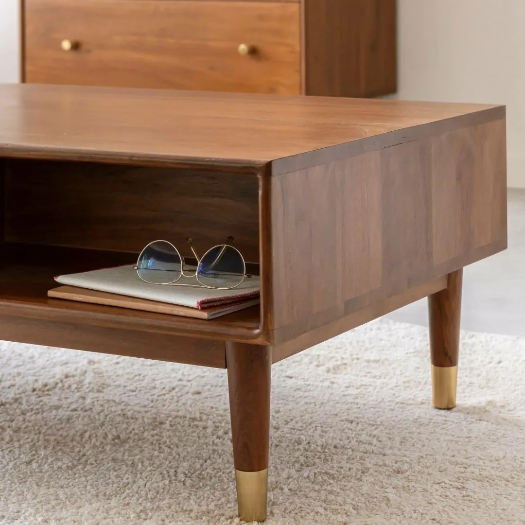 Table Basse<Made in Meubles Table basse en bois d'acacia Emiel