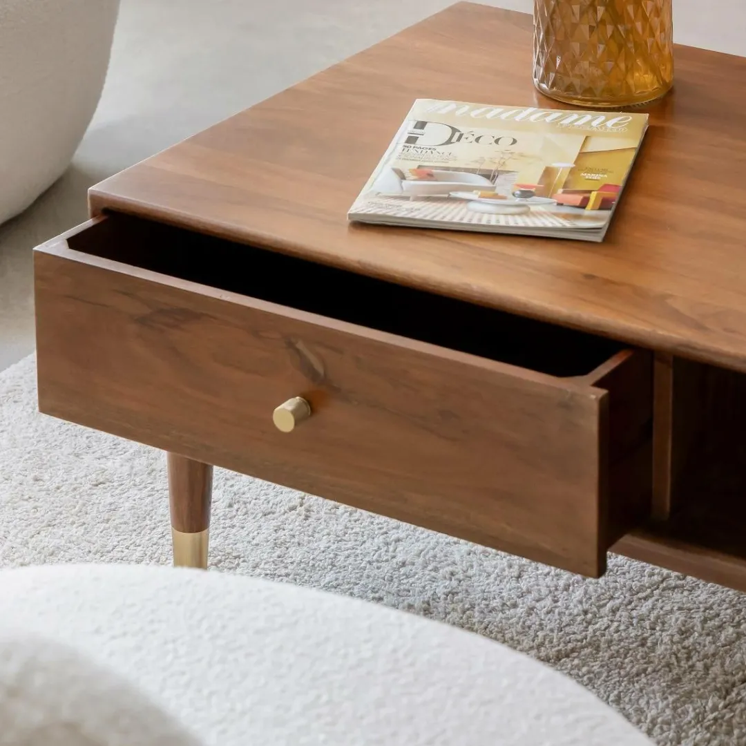 Table Basse<Made in Meubles Table basse en bois d'acacia Emiel