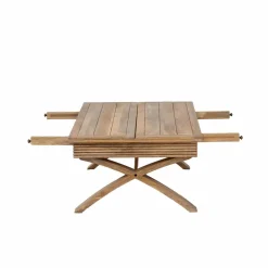 Table Basse<Made in Meubles Table basse en bois de manguier à allonges Luce