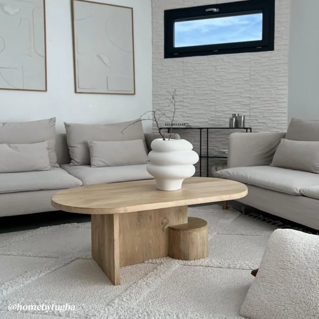 Table Basse<Made in Meubles Table basse en bois de manguier Edouard