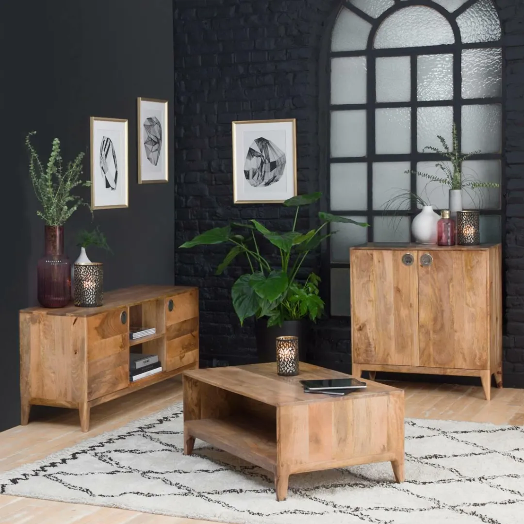 Table Basse<Made in Meubles Table basse en bois de manguier Eloi
