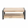 Table Basse<Made in Meubles Table basse en bois de manguier 100 cm New-York