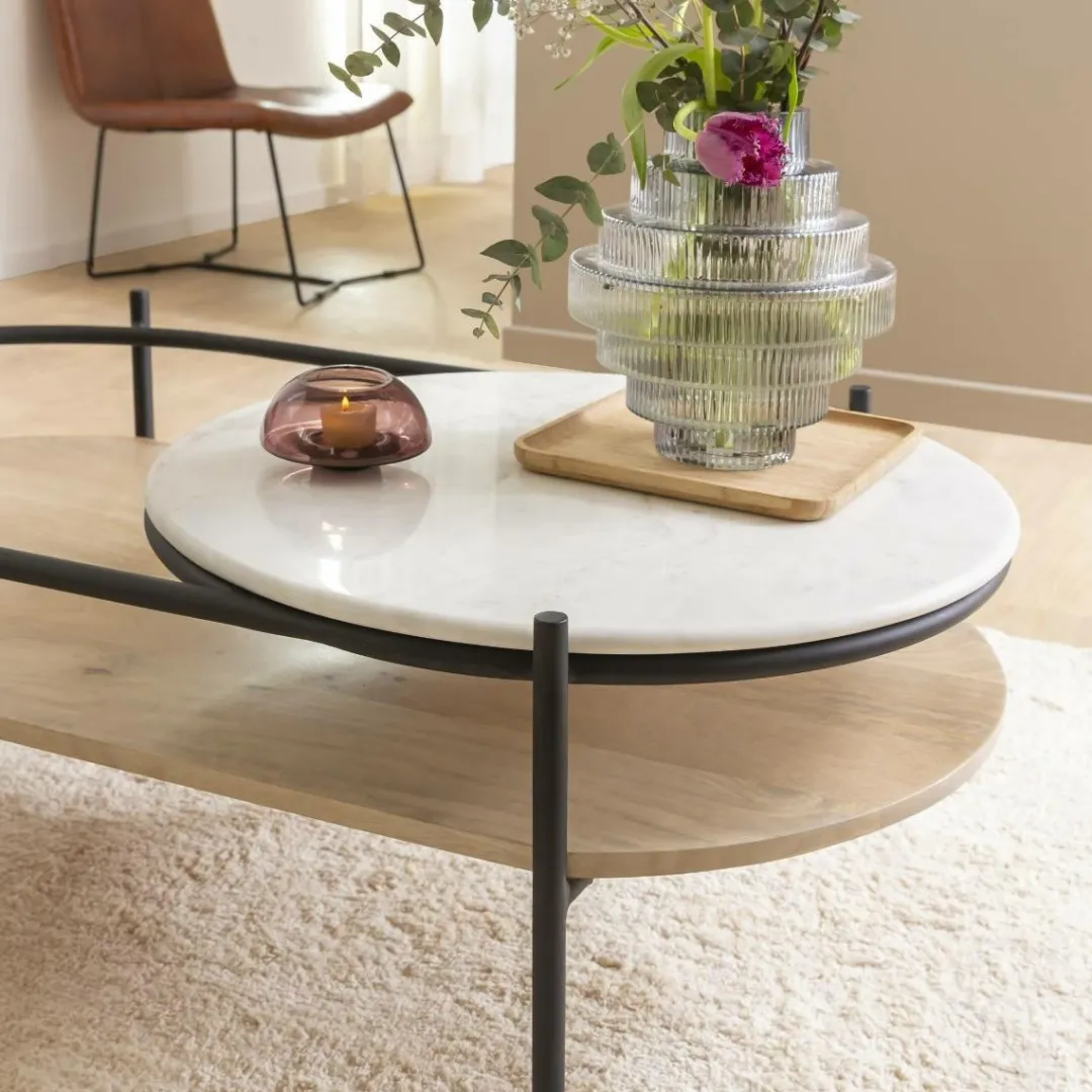 Table Basse<Made in Meubles Table basse en bois de manguier Florentin